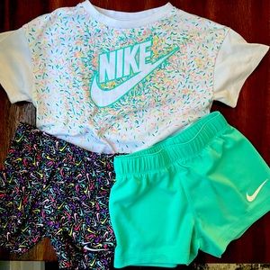 2T Nike Outfit - two shorts with one top!